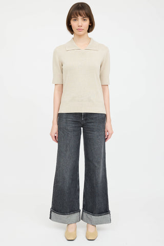 Margaret Howell Knit Polo Top