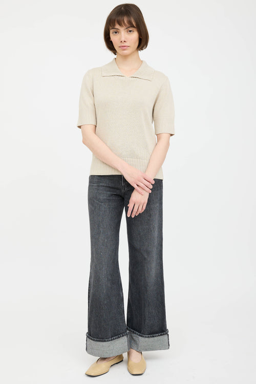 Margaret Howell Knit Polo Top