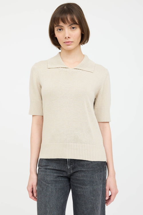 Margaret Howell Knit Polo Top