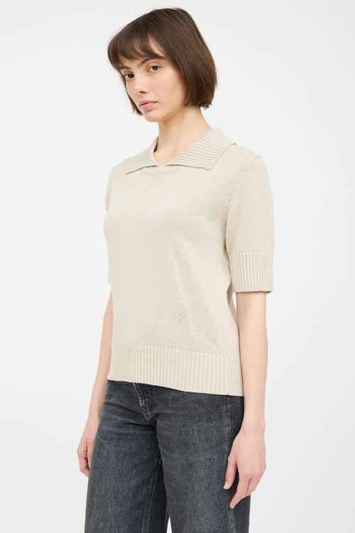 Margaret Howell Knit Polo Top