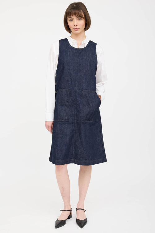 Margaret Howell Denim Two Pocket Dress
