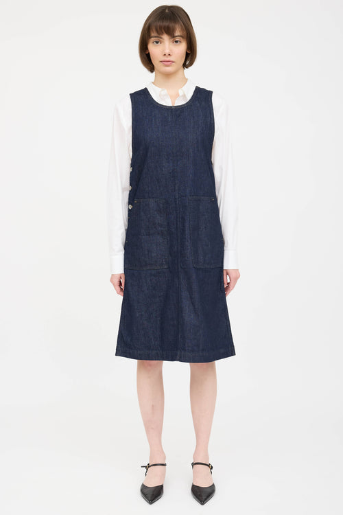 Margaret Howell Denim Two Pocket Dress