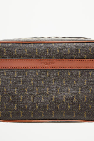 Saint Laurent Brown Monogram Camera Bag