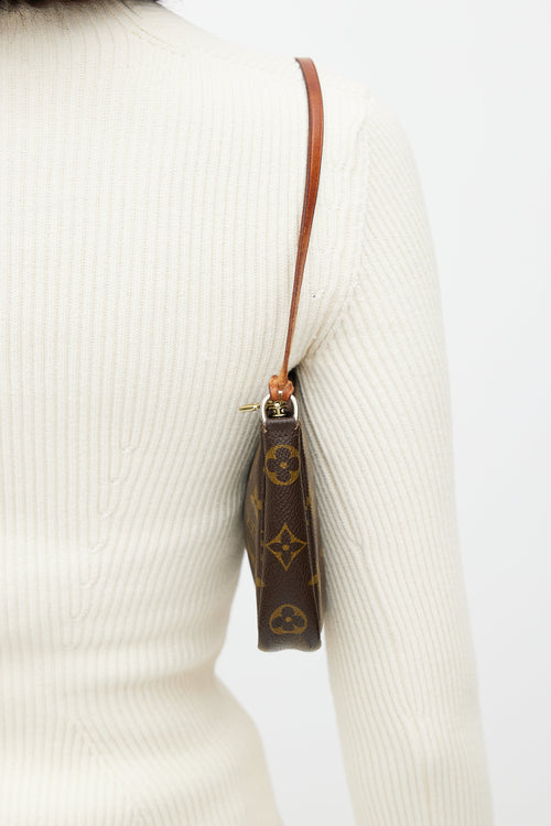 Louis Vuitton Brown Monogram Pochette Bag