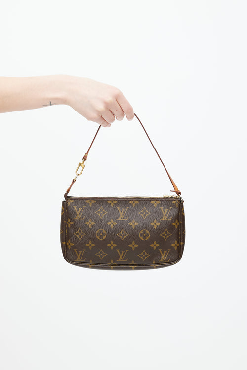 Louis Vuitton Brown Monogram Pochette Bag