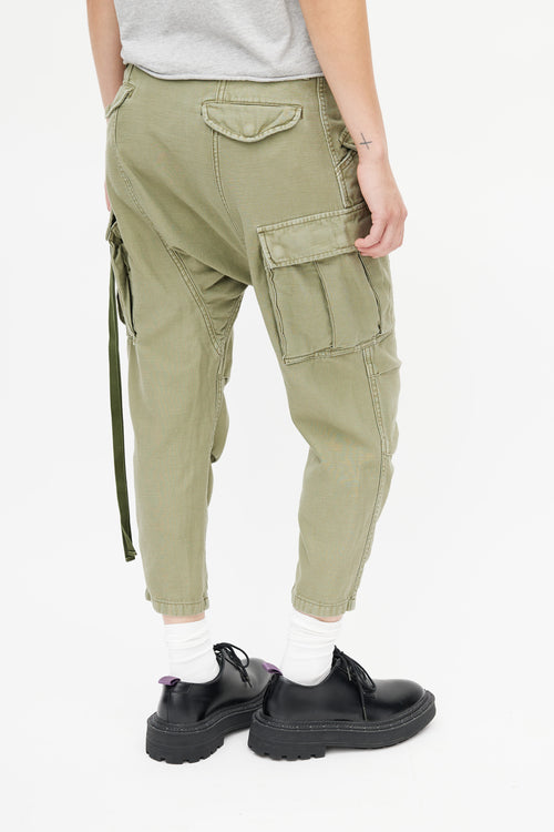 R13 Green Slim Cargo Pant