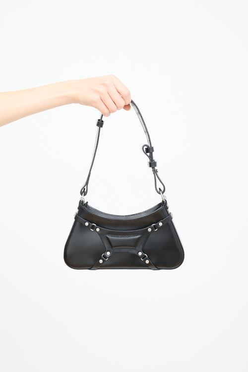 MISBHV Black Leather Fetish Shoulder Bag