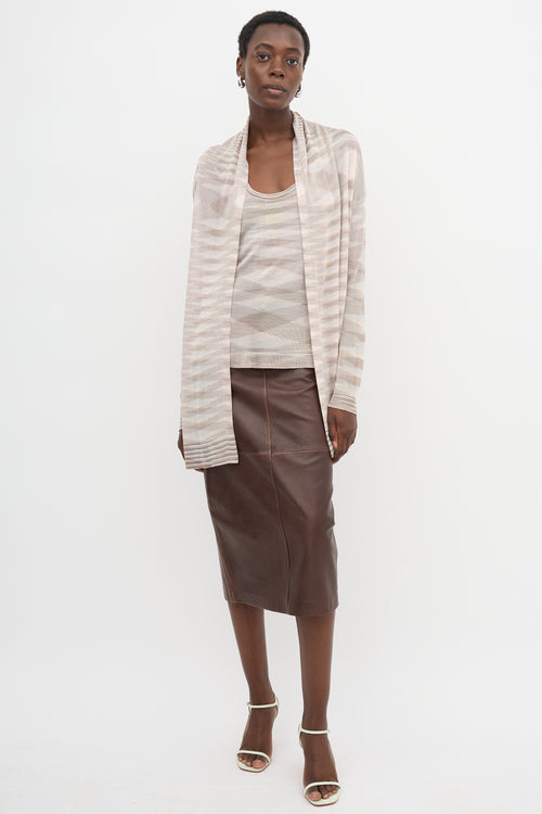 Missoni Stripe Drape Cardigan