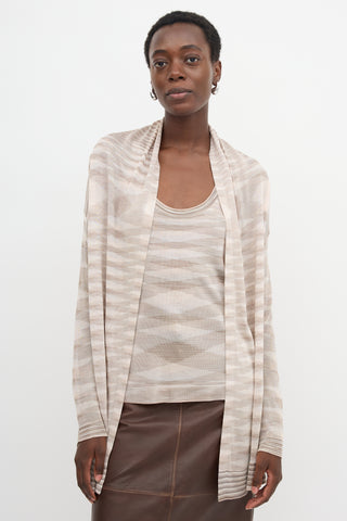 Missoni Stripe Drape Cardigan