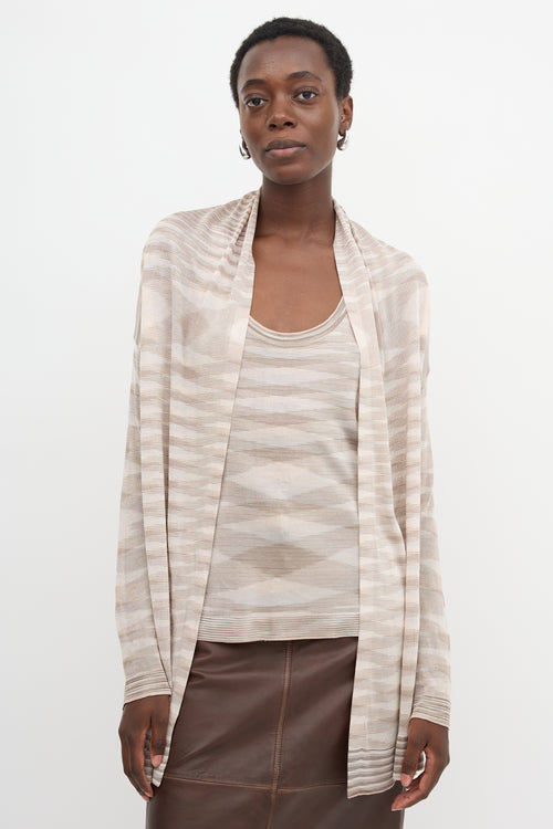 Missoni Stripe Drape Cardigan