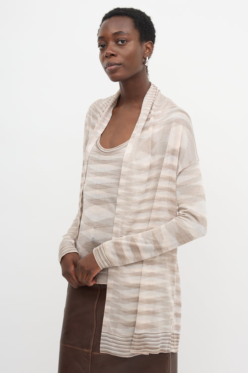 Missoni Stripe Drape Cardigan