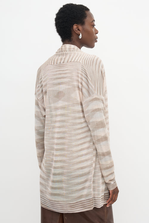Missoni Stripe Drape Cardigan