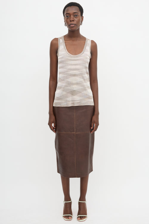 Missoni Stripe Sleeveless Top