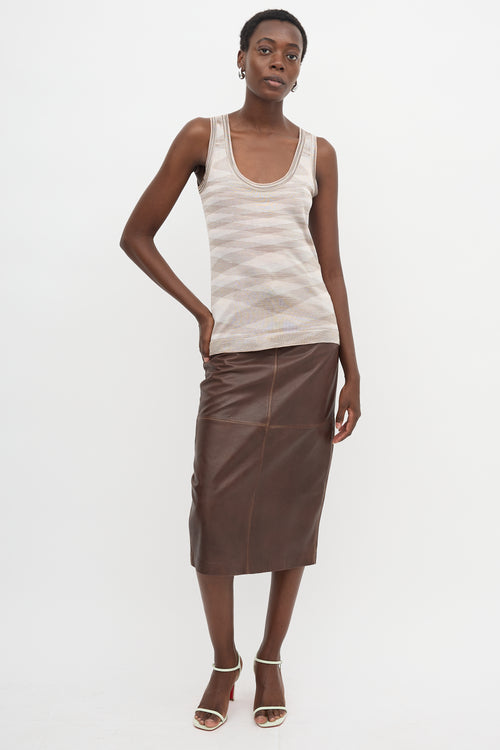 Missoni Stripe Sleeveless Top