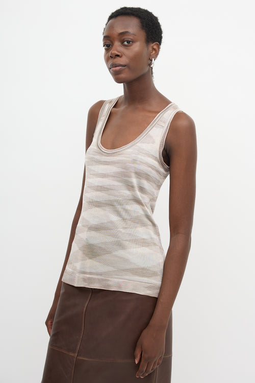Missoni Stripe Sleeveless Top