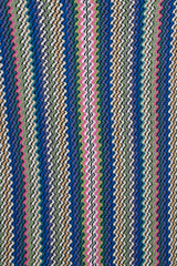  Blue Multi Wool Knit Chevron Scarf