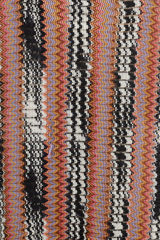 Missoni Black & Multi Wool Chevron Fringe Scarf