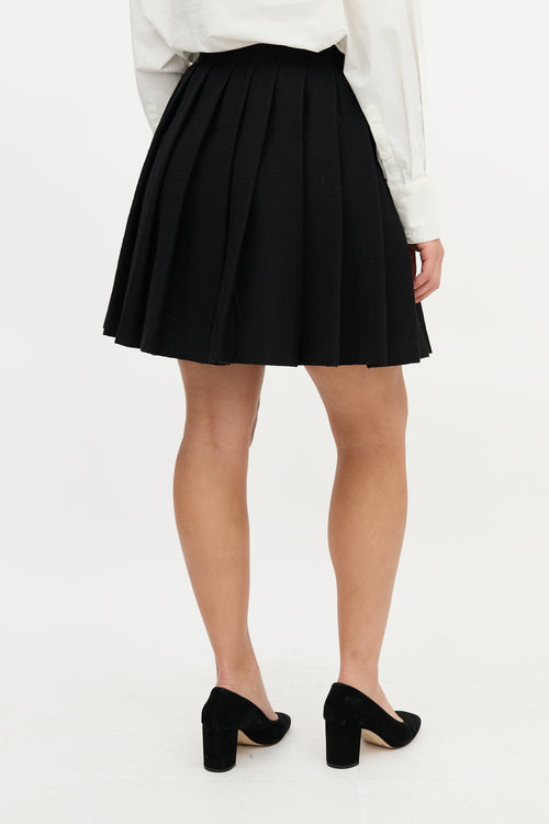 Miu Miu Wool Pleated Skirt