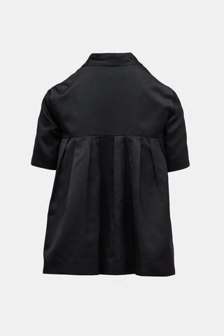 Miu Miu 2007 Silk Grosgrain Pleated Top