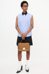 Miu Miu Madras Leather Flap Shoulder Bag