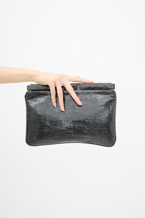Miu Miu Leather Embossed Clutch