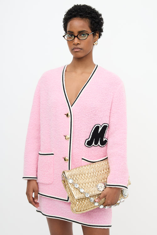 Miu Miu // Metallic Matelasse Leather Crystal Bag – VSP Consignment