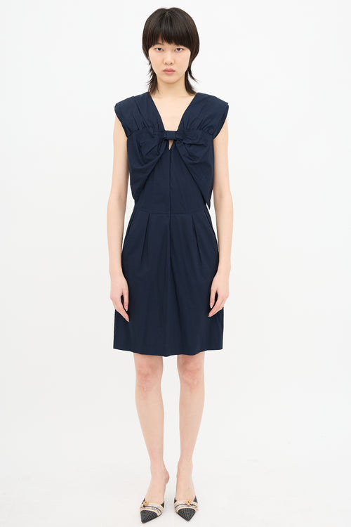 Miu Miu Pleated Bow Dress