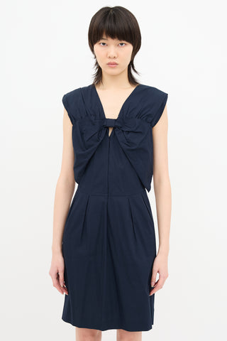 Miu Miu Pleated Bow Dress