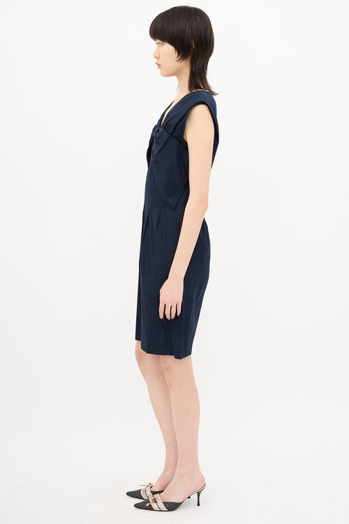 Miu Miu Pleated Bow Dress