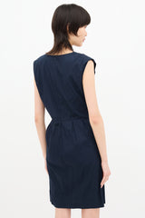 Miu Miu Pleated Bow Dress