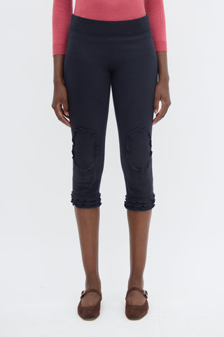 Miu Miu Ruffle Capri Trouser