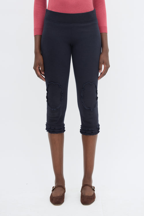 Miu Miu Ruffle Capri Trouser