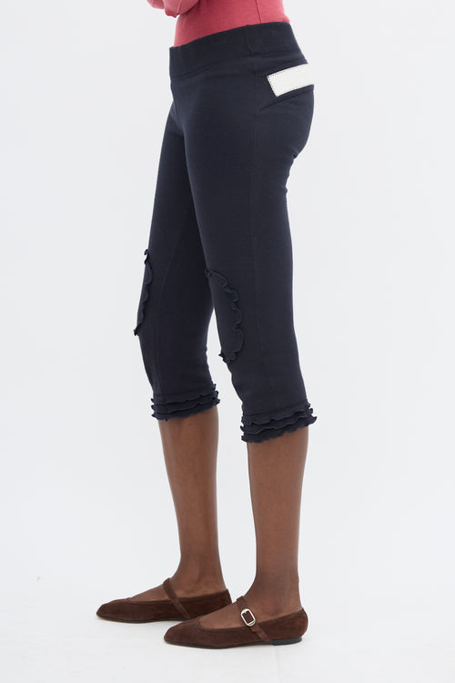 Miu Miu Ruffle Capri Trouser