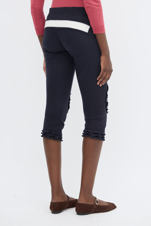 Miu Miu Ruffle Capri Trouser