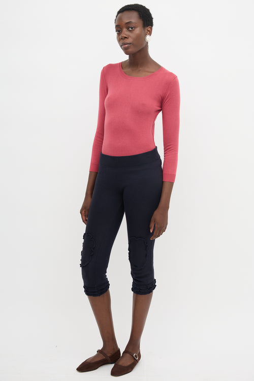 Miu Miu Ruffle Capri Trouser