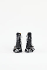 Prada Patent Leather Buckle Boot
