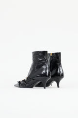 Prada Patent Leather Buckle Boot