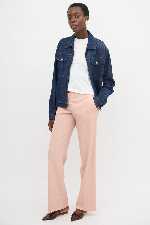 Miu Miu Wool Wide Leg Trouser