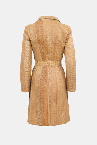 Miu Miu Vintage Exotic Leather Coat