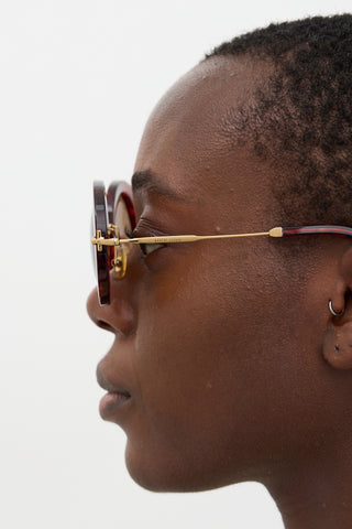 Miu Miu SMU 13N Round Sunglasses