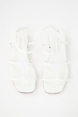Miu Miu Patent Logo Sandal