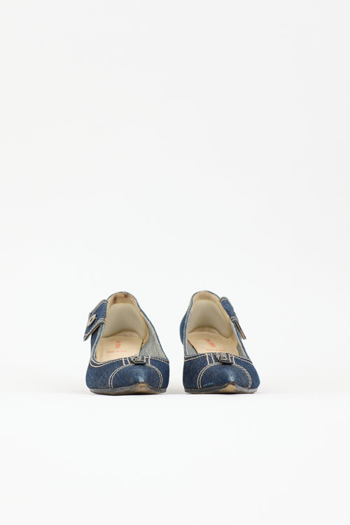 Miu Miu Vintage Denim Pump