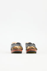 Miu Miu Vintage Patent & Wooden Sandal