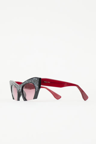 Miu Miu SMU01Q Tapered Sunglasses