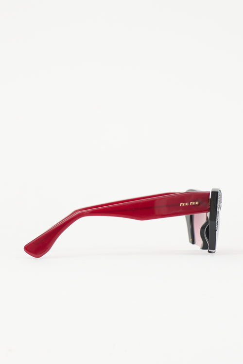 Miu Miu SMU01Q Tapered Sunglasses
