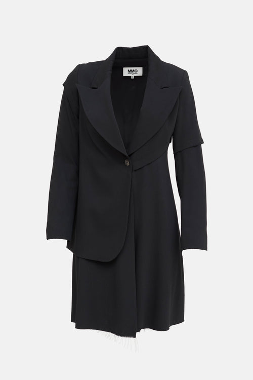MM6 Maison Margiela Layered Asymmetrical Blazer
