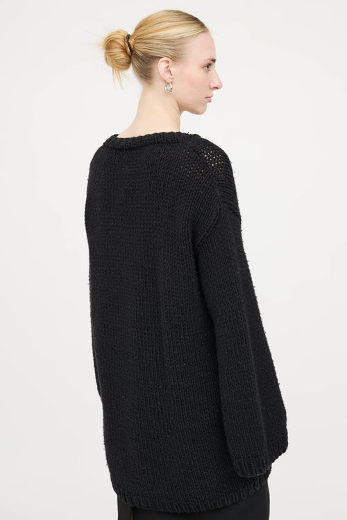 MM6 Maison Margiela Knit Rose Sweater Dress