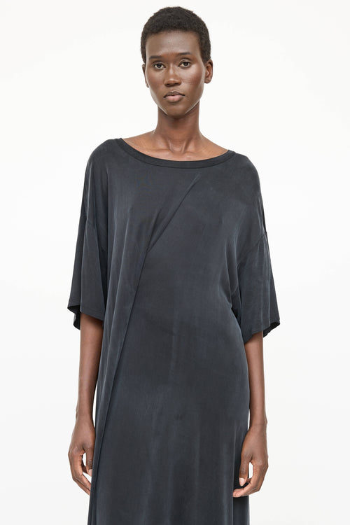 MM6 Maison Margiela Asymmetrical Draped T-Shirt Dress