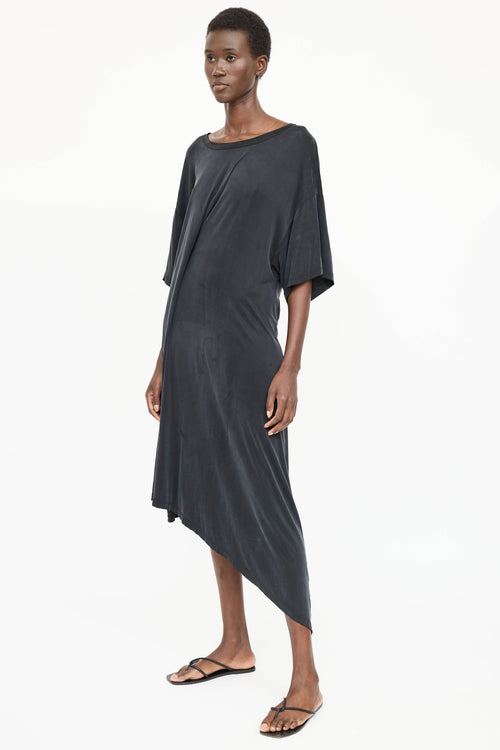 MM6 Maison Margiela Asymmetrical Draped T-Shirt Dress