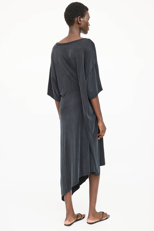 MM6 Maison Margiela Asymmetrical Draped T-Shirt Dress